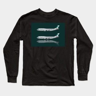 Cathay Pacific 747-400 Swosh Livery Long Sleeve T-Shirt